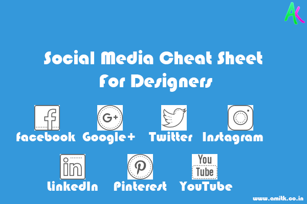 Social Media Cheat Sheet 2017 For Designers