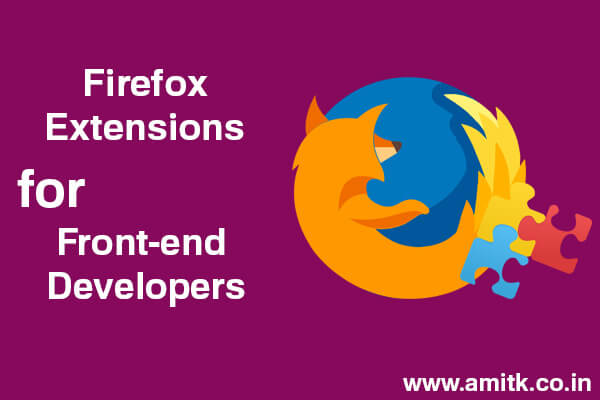 7 Firefox Extensions for Front-end Developers