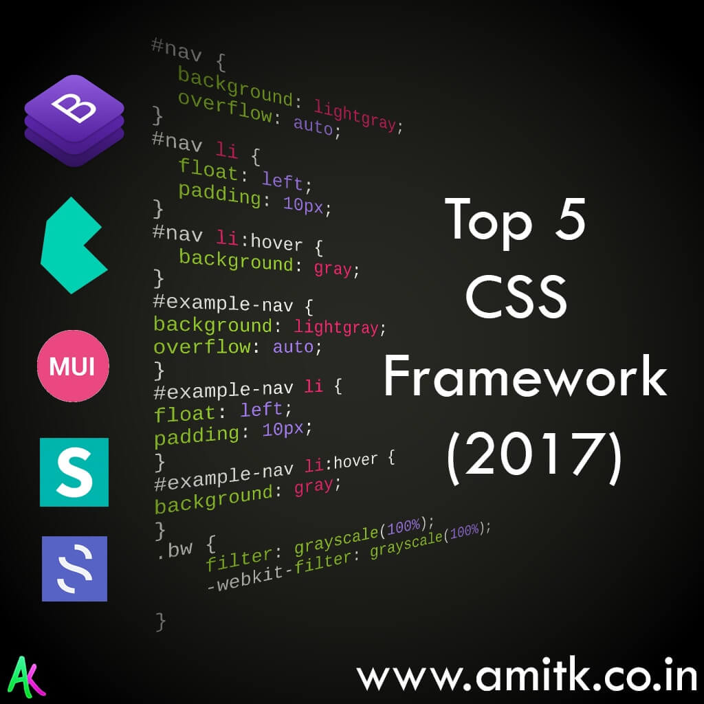 Top CSS Framework 2017